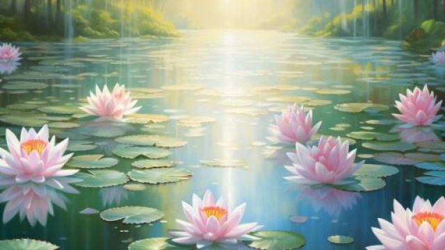 Lago con ninfee - Immagine di &copy; Pixabay.