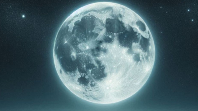 Luna piena che illumina il mare- &copy; Bing AI.