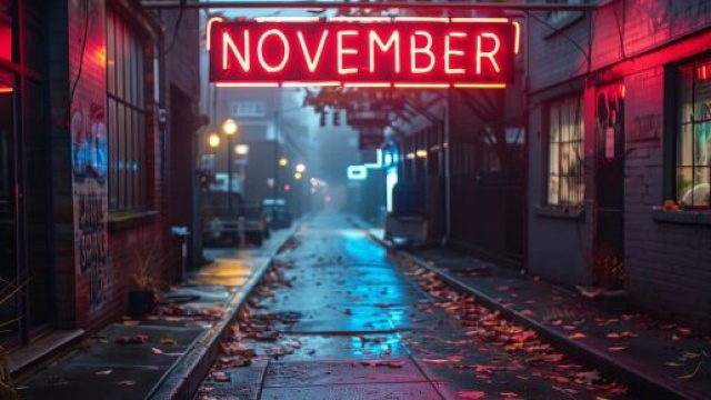 Insegna luminosa con la scritta November &copy; Pixabay