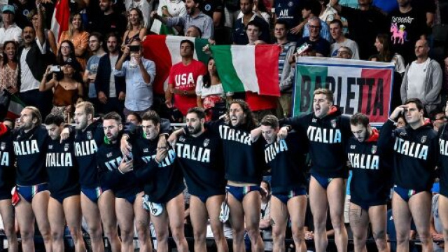 La squadra di pallanuoto italiana - Foto &copy; Federazione Italiana Nuoto