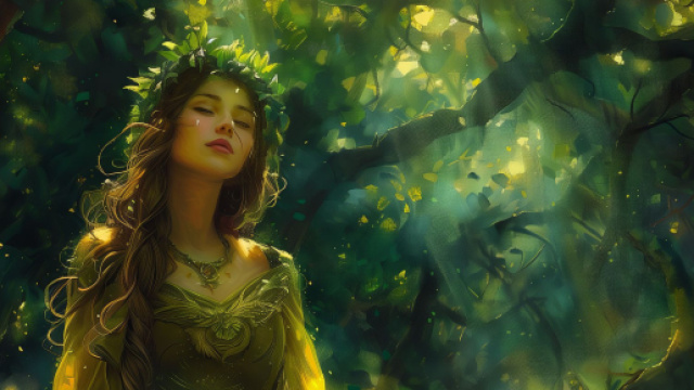 Donna circondata dalla natura &copy; Pixabay