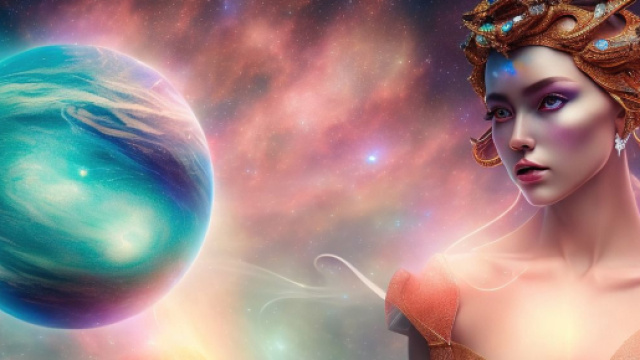 Dea che osserva un pianeta &copy; Immagine Pixabay