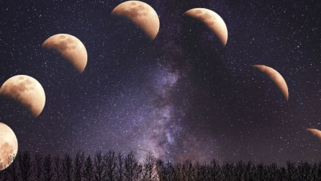 Le varie fasi della luna &copy; pixabay