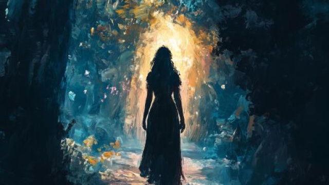 Donna va verso la luce &copy; Immagine di Pixabay.