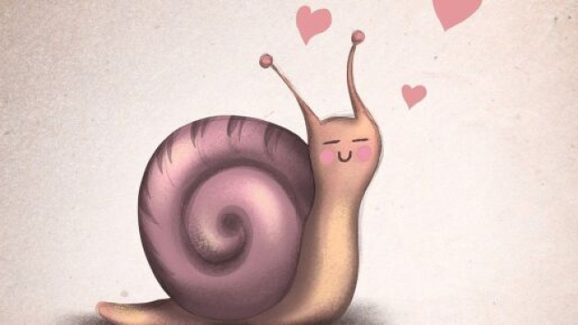 Una lumaca innamorata &copy; Pixabay