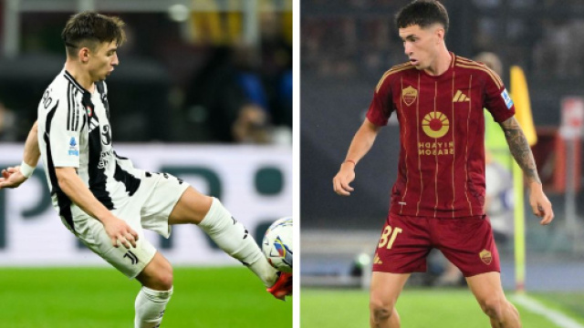 Francisco Conceicao e Matias Soul&eacute; &copy; Juventus FC/AS Roma