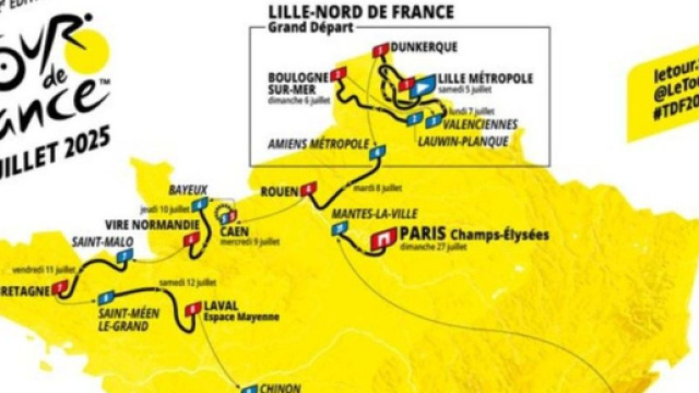 Il percorso del Tour de France 2025 - &copy; ASO Le Tour de France.