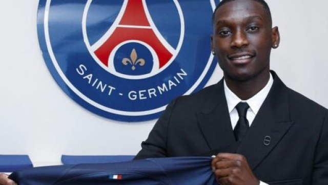 L'attaccante Kolo Muani &copy; Paris Saint-Germain FC