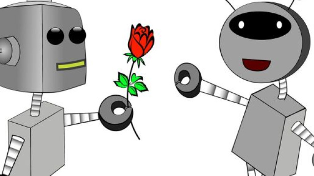 Due robot innamorati &copy; Pixabay.