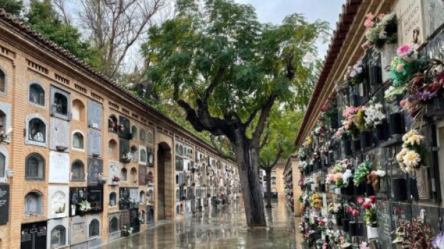 Un'immagine del cimitero di Valencia allagato. (&copy; Sito ufficiale della comunit&agrave; Valenciana).