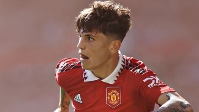 Alejandro Garnacho con la maglia del Manchester United &copy; profilo Instagram garnacho7.