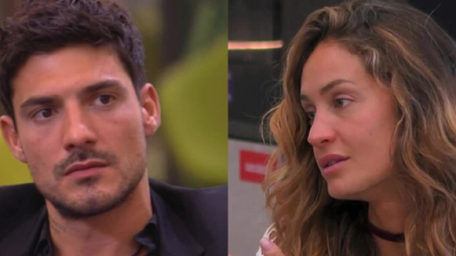 Lorenzo Spolverato e Helena Prestes- screenshot &copy; Canale 5.