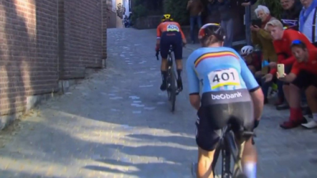 Marianne Vos vince il Mondiale gravel - Screenshot &copy; Eurosport