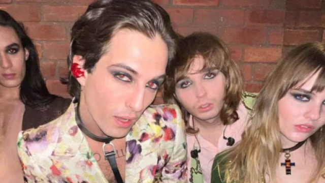 Damiano David e gli altri componenti del Maneskin (&copy; Instagram)