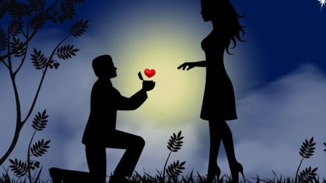 Una coppia, sfondo notturno &copy; Pixabay