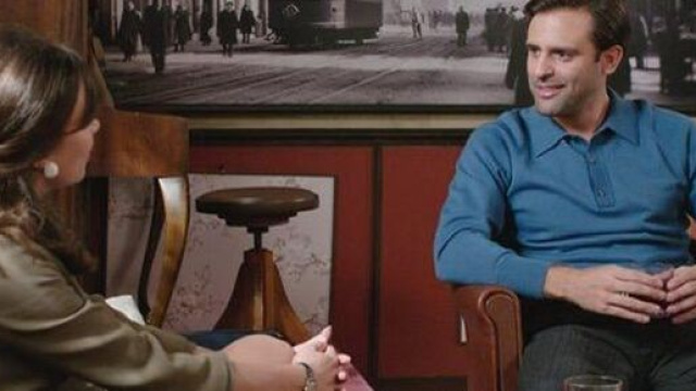 In foto Enrico e Marta de Il Paradiso delle signore, screenshot &copy; Rai 1