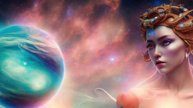 Dea che osserva un pianeta &copy; Pixabay