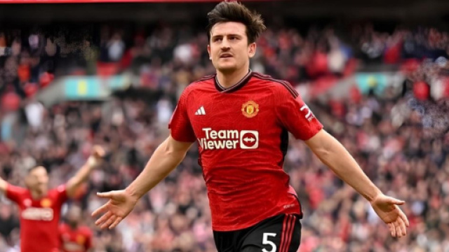 Harry Maguire con la maglia del Manchester United &copy; profilo Instagram harrymaguire93