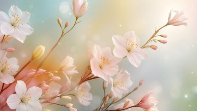 Fiori su sfondo colorato &copy; Pixabay.