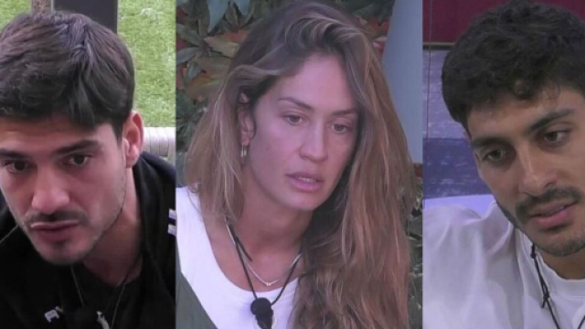 Lorenzo Spolverato, Helena Prestes e Javier Martinez - screenshot &copy; Mediaset.