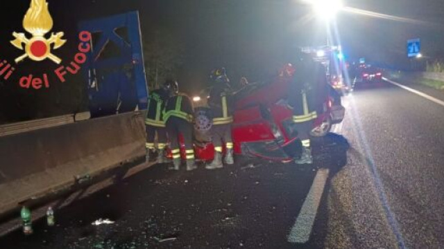 Incidente sulla S.S. 280 - &copy; Vigili del Fuoco