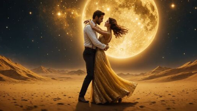 Coppia danza al chiaro della luna piena - &copy; Bing IA