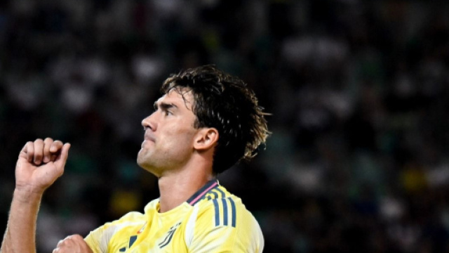 Vlahovic esulta profilo Facebook Juventus &copy;