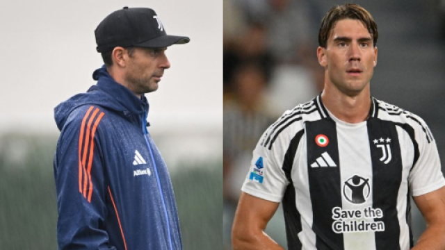 Thiago Motta e Dusan Vlahovic - Foto &copy; Juventus FC.