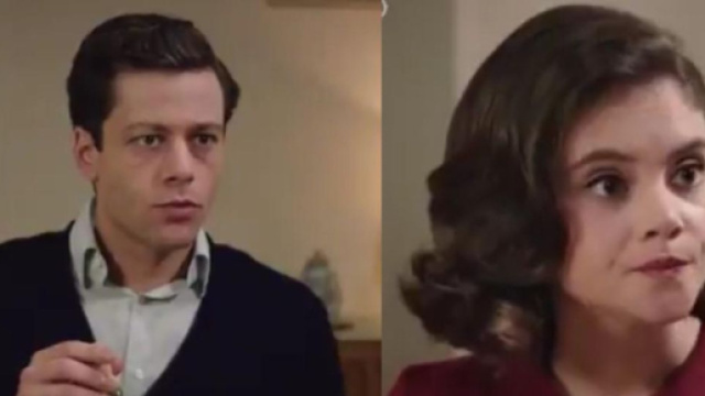 In foto Alfredo e Clara de Il Paradiso delle signore, screenshot &copy; Rai 1.