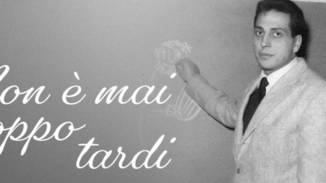 Non &egrave; mai troppo tardi, la trasmissione di Manzi &copy; Rai