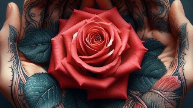 Rosa nelle mani &copy; Immagine di Pixabay