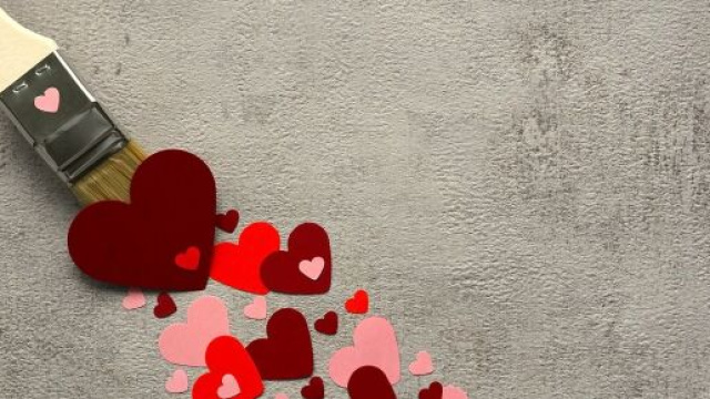 Una pennellata di cuori &copy; Pixabay