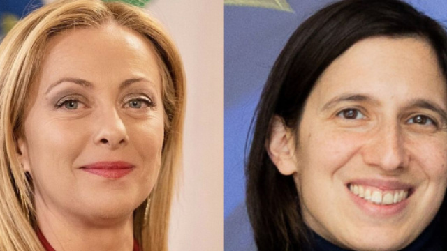 Giorgia Meloni ed Elly Schlein (&copy; Wikipedia common)