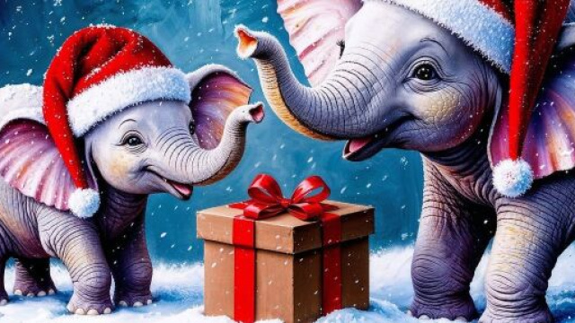 Momenti affettuosi tra due elefanti &copy; Pixabay