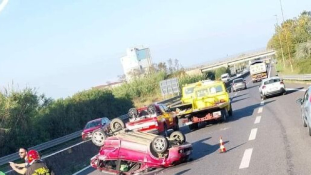 I mezzi coinvolti nell'incidente - &copy; Francesco Trabassi