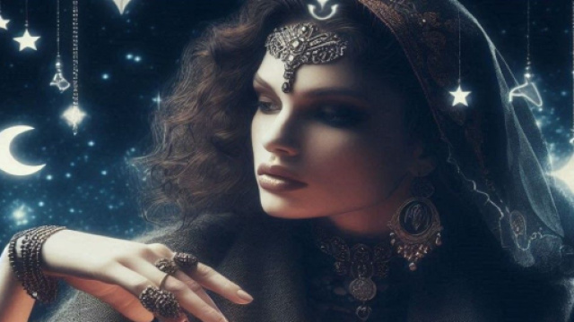 Donna e oroscopo generato con &copy; AI Copilot