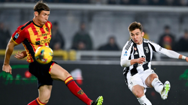 Francisco Conceicao nella partita Lecce-Juventus, stagione 2024/25. Foto &copy; Juventus