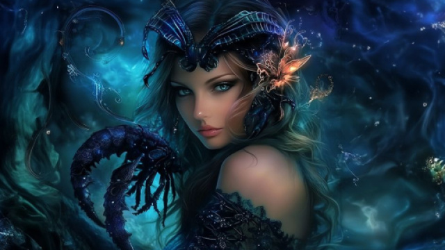 Scorpione, Oroscopo Immagine creata con IA Midjourney.