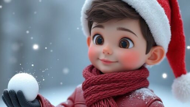 Pupazzo con palla di neve - &copy; Pixabay IA