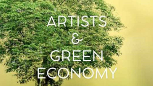 Il manifesto della mostra d'arte Artists & Green Economy &copy; Gianni Maiellaro e Giorgio Vulcano