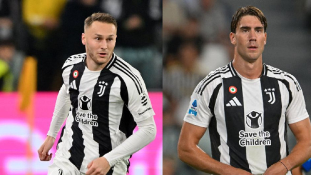 Teun Koopmeiners e Dusan Vlahovic &copy; Juventus FC