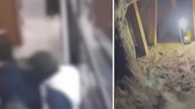 Banda del buco in azione a Grumo Nevano (foto &copy; Carabinieri di Napoli)