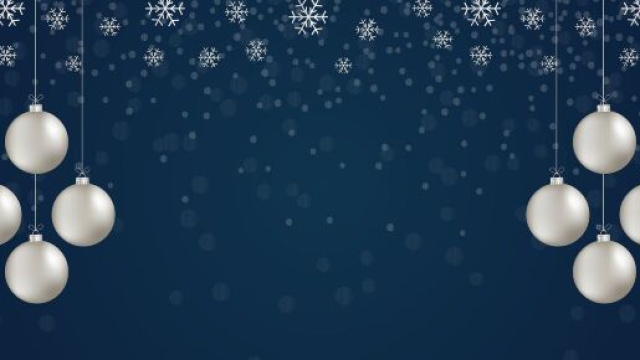 Immagine natalizia su sfondo blu &copy; Pixabay.