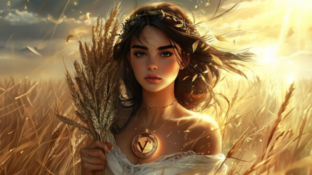 Una Dea - Immagine creata con IA &copy; Midjourney.