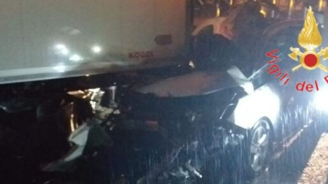 L'incidente sull'Autostrada del Mediterraneo - &copy; Vigili del Fuoco