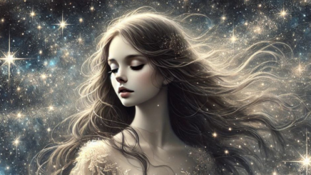 Donna tra le stelle dell'universo &copy; immagine generata con IA