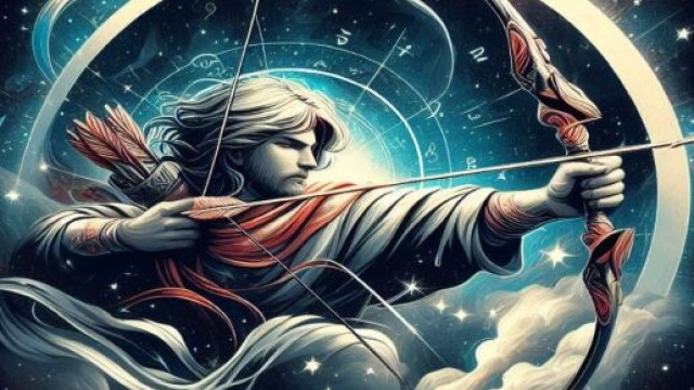 Segno del Sagittario generato con &copy; AI Copilot