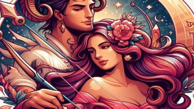 Segno del Sagittario generato con &copy; AI Copilot.