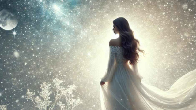 Donna in mezzo alla neve - immagine generata da &copy; IA.