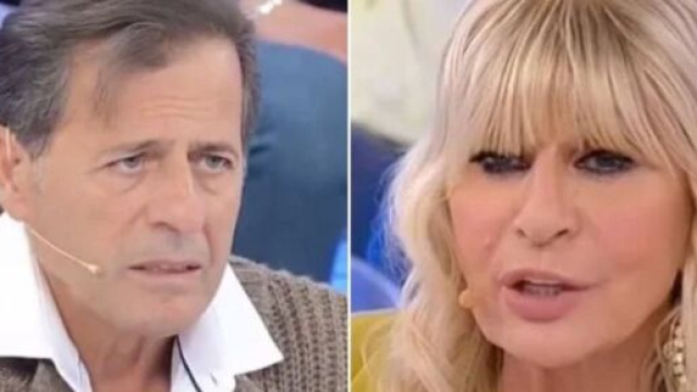 Fabio e Gemma durante una puntata di Uomini e donne &copy; Canale 5